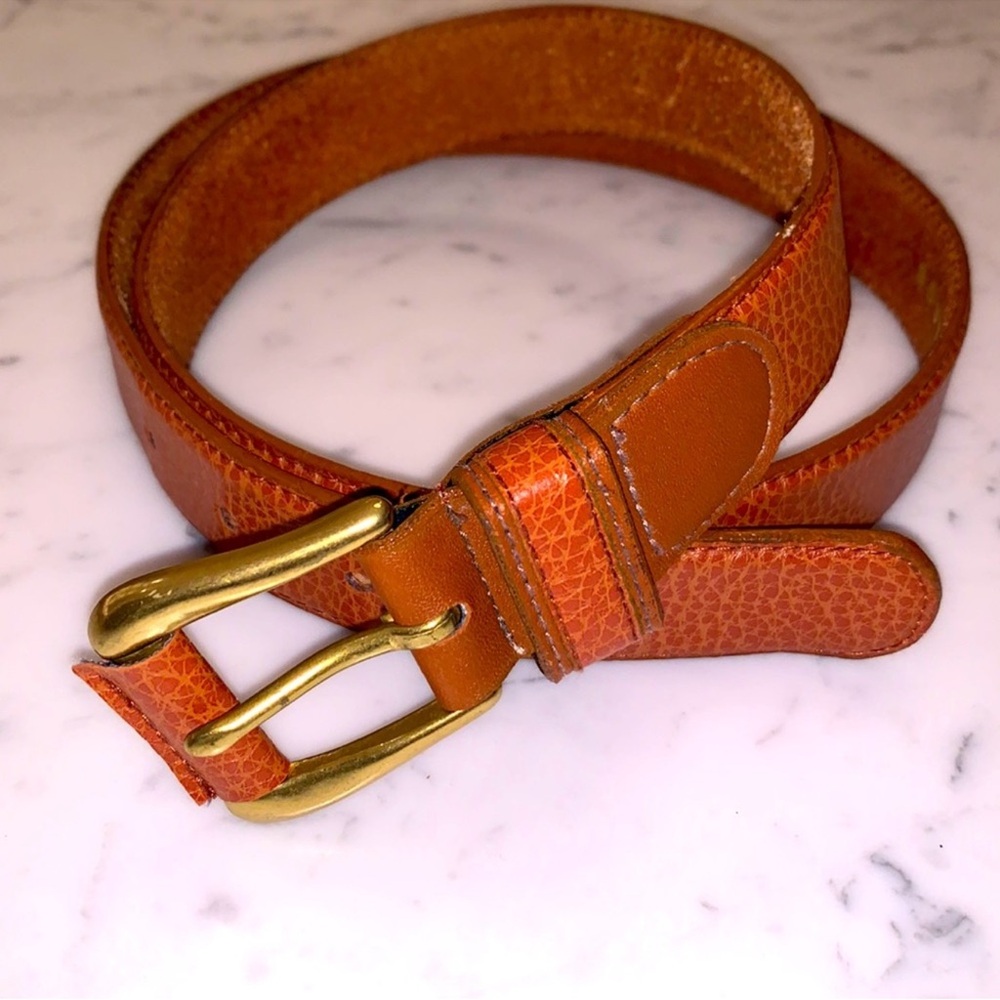 Sostanza Belt Brown Leather Womens Size L